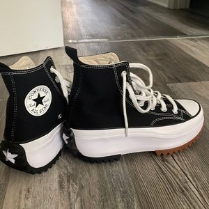 converse hi top black hike platform